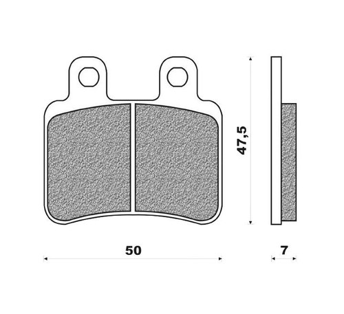 Plaquettes newfren 125 - plaquettes,