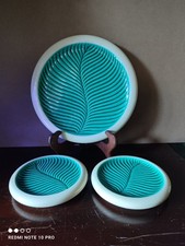 1 Dessous de Plat et 2 Dessous de Bouteille Verceram Vintage 1950 DLG Vallauris 