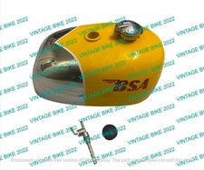 BSA B25 B40 B44 C15 VICTOR ENDURA ALUMINIUM ALLOY YELLOW FUEL TANK/COMPATIBLE FO