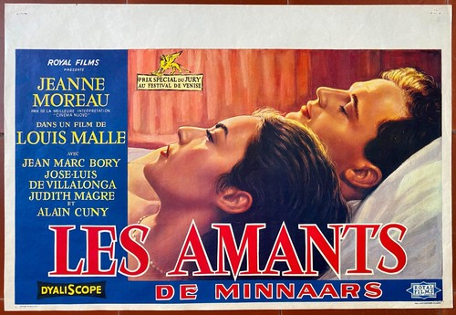 Affiche belge les amants alan - affiche,