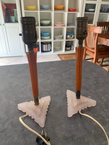 Pair vintage art deco table - pair,