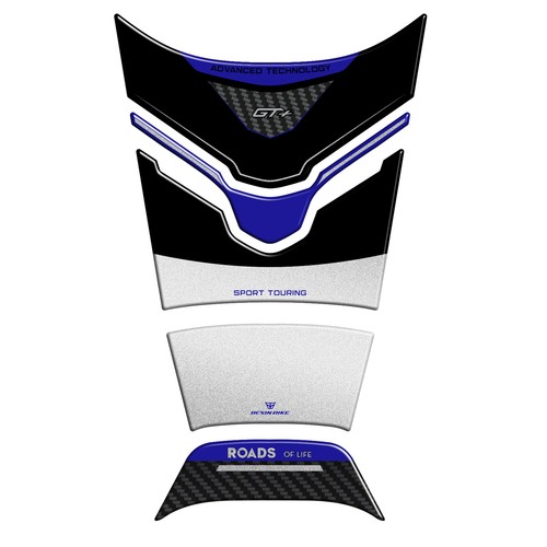 Autocollant moto reservoir - 3d,