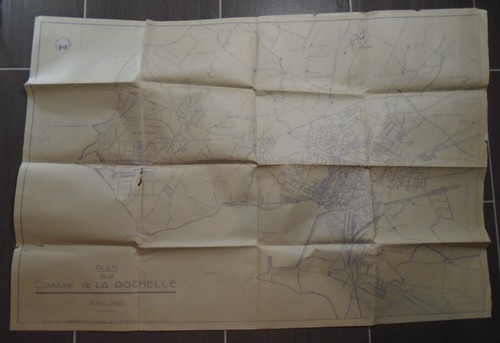 Ancien plan carte rochelle - la,