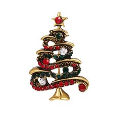 Broche Sapin design - Strass -