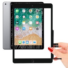 Vitre Tactile iPad A2602 Noir Ecran Assemblé Nappe Bouton HOME Adhésif Prémonté