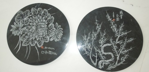 Rare black marble stone hot - black,