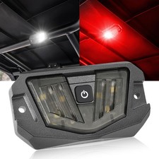 For Polaris Ranger RZR XP 1000 White&Red Universal Roll Bar Mount LED Dome Light