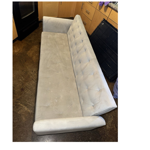 Beige tufted suede - beige,