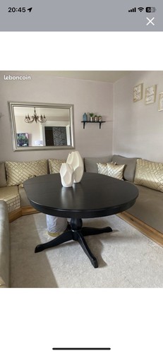 Table salon noir pliable - salon,, noir,