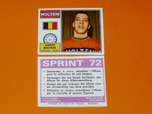 Panini sprint cyclisme 1972 - sprint, 72