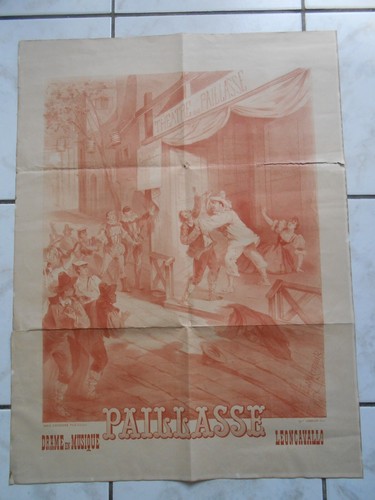 Ancienne affiche theatre - affiche, de