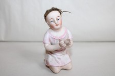 Antique Porcelain Figurine Cookie Girl Praying, Height 9cm