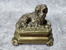 Bronze Doré. Boite Chien