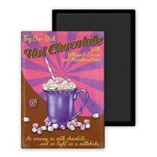 Hot chocolate Vintage-Magnet Frigo 54x78mm personnalisé