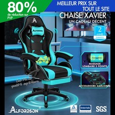 ALFORDSON Chaise Gaming avec