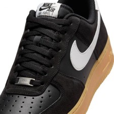Nike Air Force One Sneakers Low Top Black Gum Trainers Retro Shoes Men 11.5US
