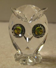 Swarovski Crystal Figurine #10014 Miniature-Owl RARE New in Box