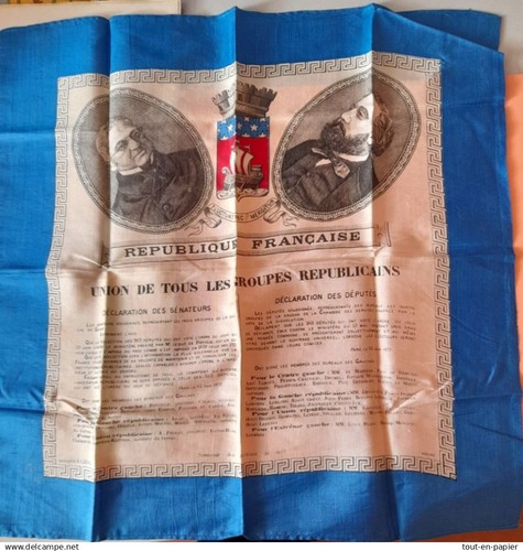Foulard militaire soie xixème - militaire,