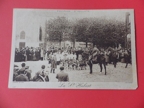 Cpa chasse courre - chasse, à