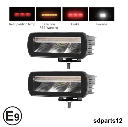 Feu arrière led 12v 24v - 2x,