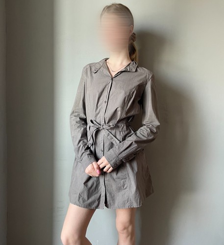 Robe chemise marron - , poches