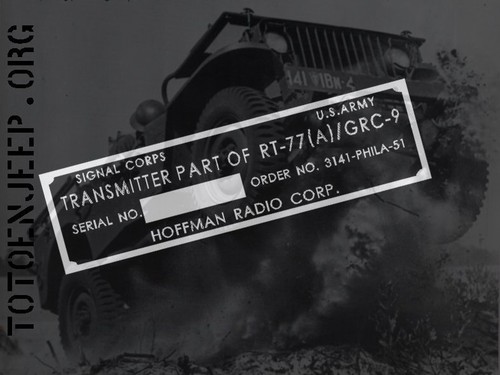 Grc9 rt77 transmitter - grc9, hoffman