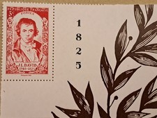 1 timbre stamp David Salon
