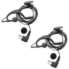 2x HQRP Headset Earpiece pour