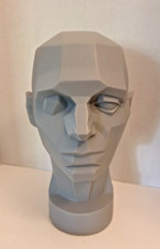 Vintage 1976 Planes of the Head John Asaro Model Head Bust Mannequin White 13" T