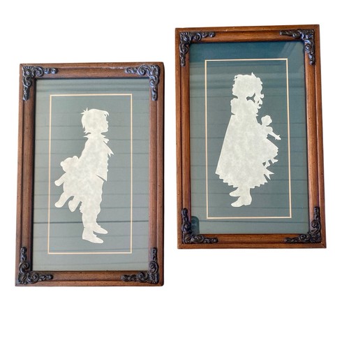 Framed silhouette pair - framed,