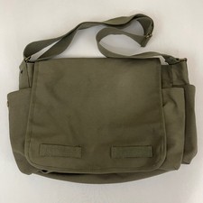 Rothco Messenger Bag Green Vintage Canvas Military Utility Crosssbody Unisex