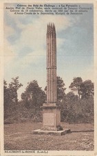 Old postcard BEAUMONT-la-RONCE Colonne des Bois du Chalonge - La Pyramide (234695)