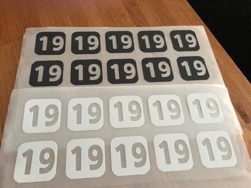 Numero 10 patchs flocages - numero,