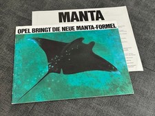Opel Manta A, early brochure + data, 07/1970, 32 pages, German, RARE!