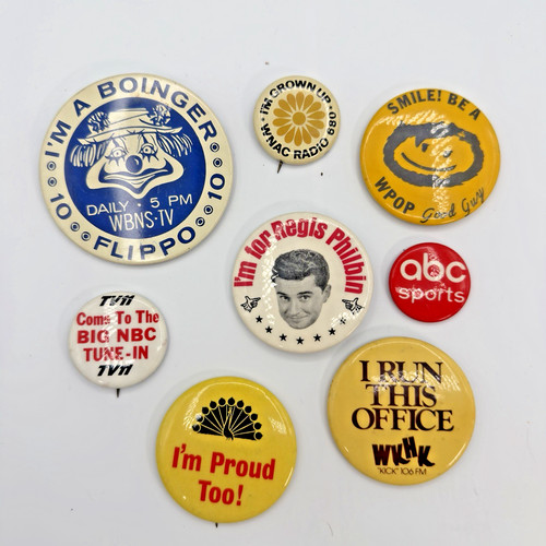 Vtg radio promo pinback - vtg,