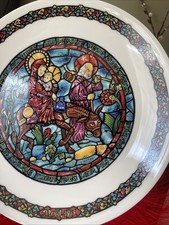 D'Arceau Limoges France “The Flight into Egypt” 8.5" Christian Porcelain Plate