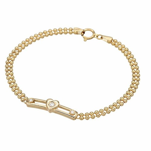 Bracelet diamant motif - , coeur