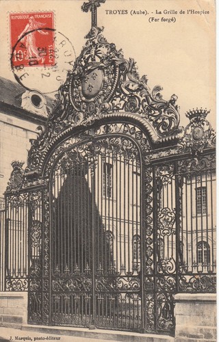 Antique postcard aube - postcard, troyes