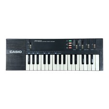 Casio PT-100 Vintage Electronic Keyboard Synth Piano Tested Works No AC Adapter
