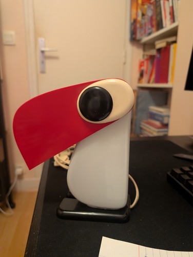 Rare lampe toucan vintage