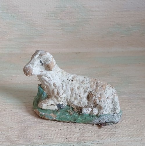 Santon crèche noël agneau - santon,