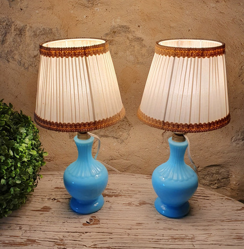 Ancien paire lampe - ancien, de