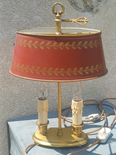 Lampe bouillotte feux tôle - lampe,