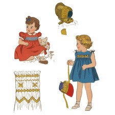 Robe D'Enfant Et Bonnet Avec