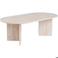 Table Basse Ovale Travertin