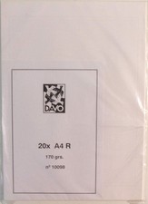 DAVO - Feuilles A4 Blanches Quadrillées - A4 R (Paquet de 20)