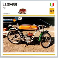F.B. Mondial 50cc 1967 Italy Edito Service Atlas Motorcycle Card