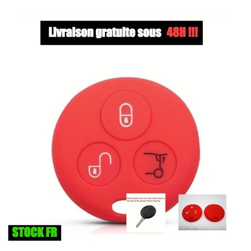 Coque clé silicone rouge