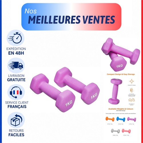 Haltères néoprène paire - haltères,
