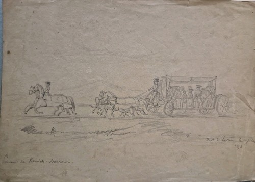 Dessin xix eme - xix, scène